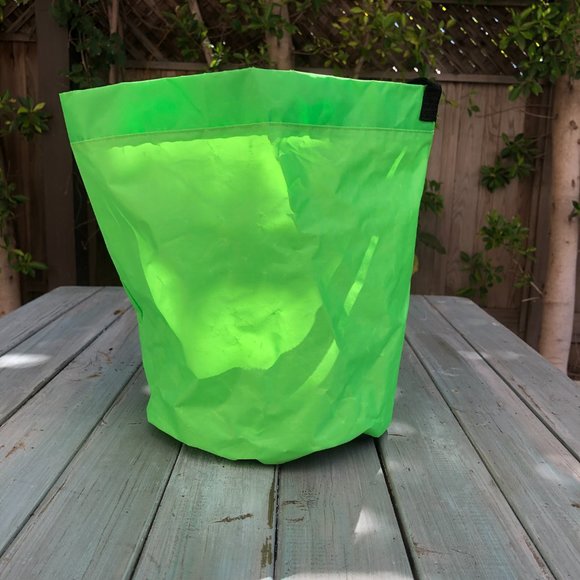 Beetle Bucket Bag - Neon Lime Green Heavy Duty One Handle  Bag - Picture 3 of 14
